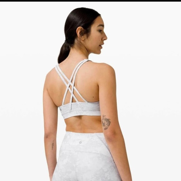 Lululemon Energy High Neck Bra Grey Oasis 6 - Picture 6 of 7